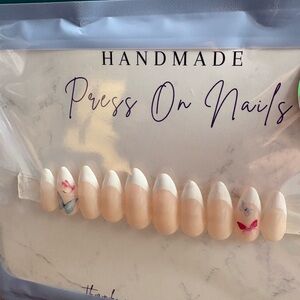Hand Crafted Coral Press-On Nails